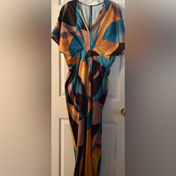 Colorful Geometric Jumpsuit - Picture 2 of 7
